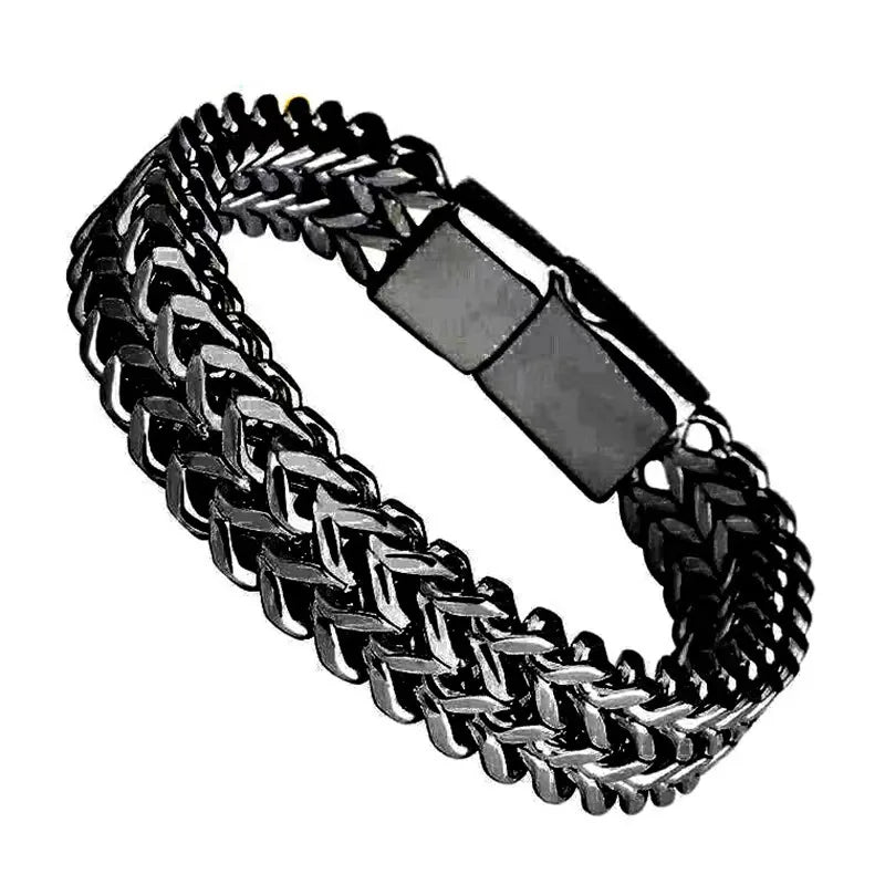 Pulseira Masculina de Aço Inox HNSP 10MM